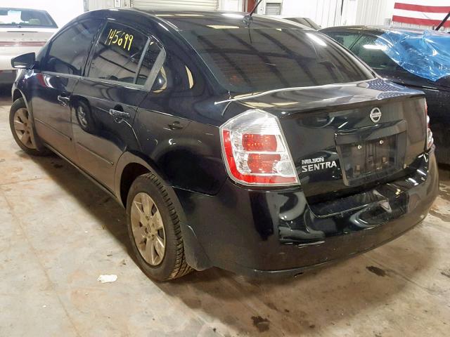 3N1AB61E28L693909 - 2008 NISSAN SENTRA 2.0 BLACK photo 3