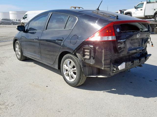 JHMZE2H73BS010243 - 2011 HONDA INSIGHT EX BLACK photo 3