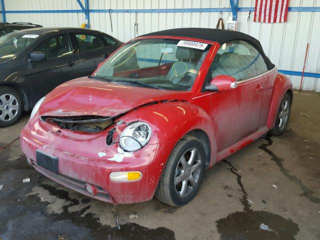 3VWCD21YX4M304292 - 2004 VOLKSWAGEN NEW BEETLE Rot Foto 2