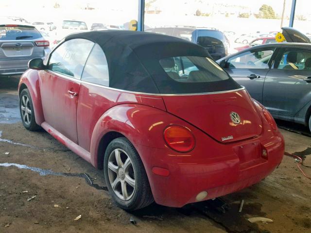 3VWCD21YX4M304292 - 2004 VOLKSWAGEN NEW BEETLE Rot Foto 3