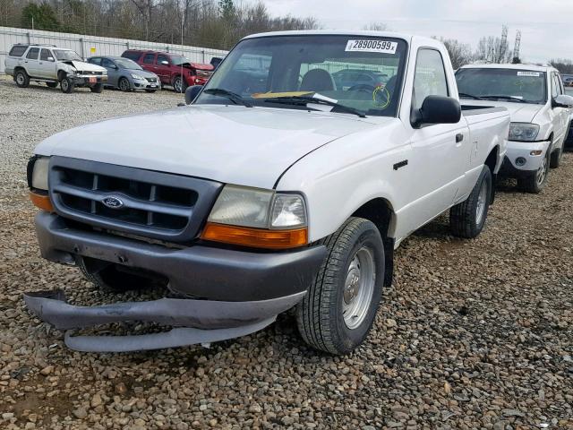 1FTYR10C9YTA17320 - 2000 FORD RANGER WHITE photo 2