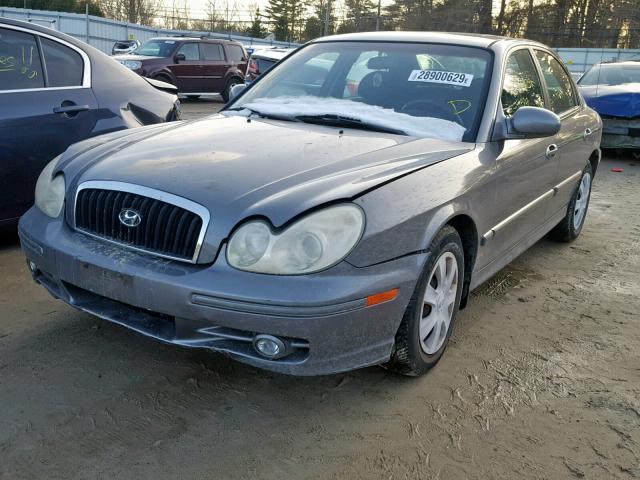 KMHWF25S64A010199 - 2004 HYUNDAI SONATA GL GRAY photo 2