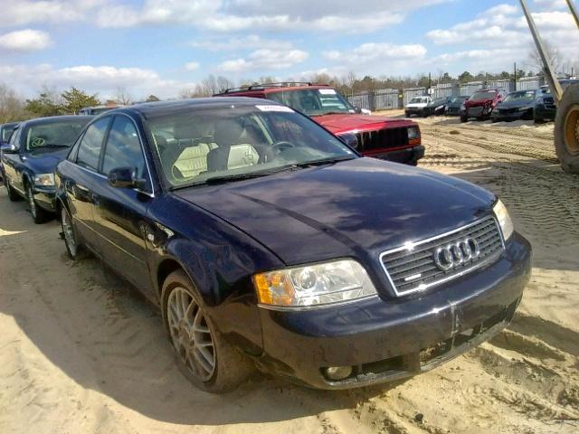 WAULD64B13N104761 - 2003 AUDI A6 2.7T QU BLUE photo 1