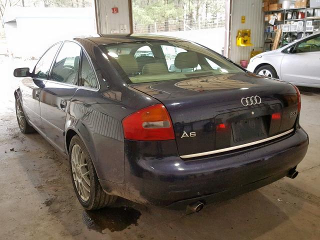 WAULD64B13N104761 - 2003 AUDI A6 2.7T QU BLUE photo 3