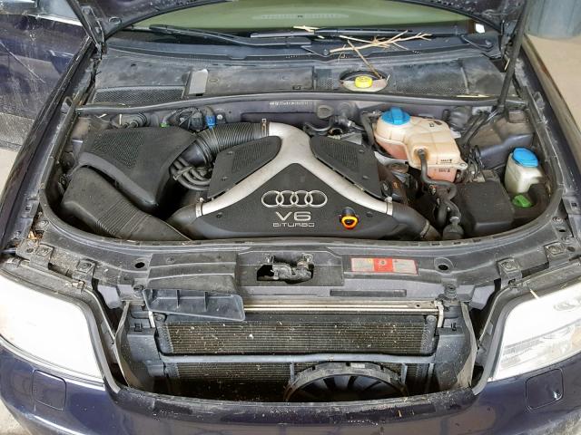 WAULD64B13N104761 - 2003 AUDI A6 2.7T QU BLUE photo 7