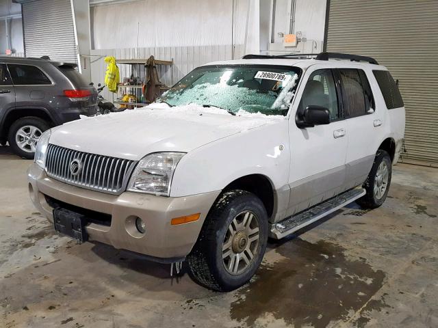 4M2ZU86K75ZJ35461 - 2005 MERCURY MOUNTAINEE WHITE photo 2