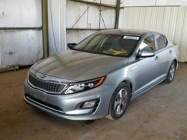 KNAGM4AD6G5099350 - 2016 KIA OPTIMA HYB SILVER photo 2