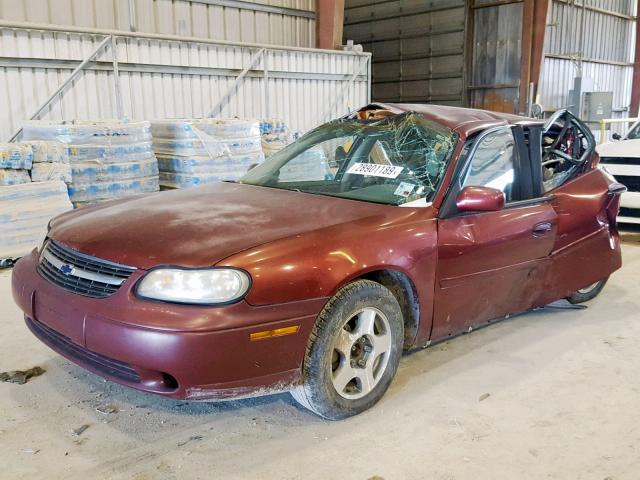 1G1NE52J23M505697 - 2003 CHEVROLET MALIBU LS MAROON photo 2