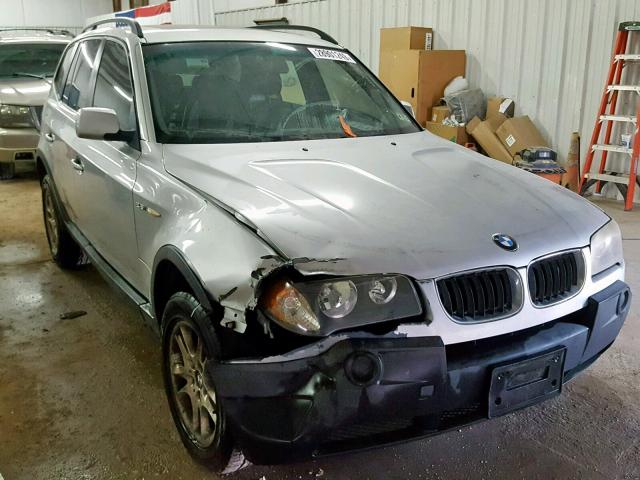 WBXPA734X4WB23266 - 2004 BMW X3 2.5I SILVER photo 1