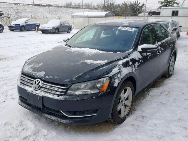 1VWBH7A33CC057442 - 2012 VOLKSWAGEN PASSAT SE BLACK photo 2