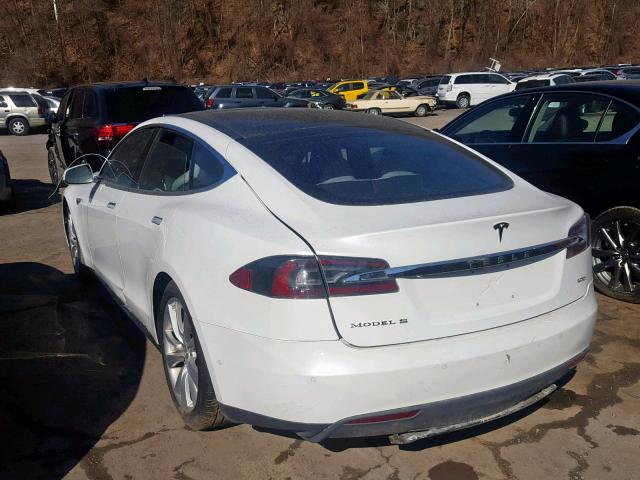 5YJSA1E25FF111871 - 2015 TESLA MODEL S WHITE photo 3