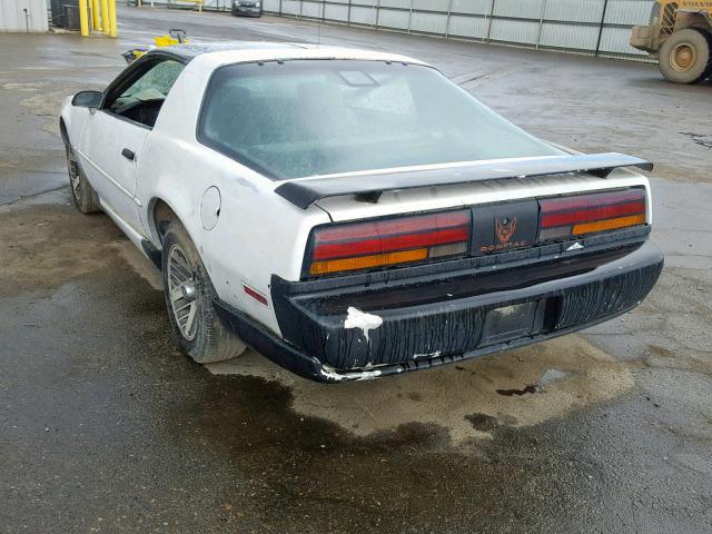 1G2FS23EXML230578 - 1991 PONTIAC FIREBIRD B WHITE photo 3