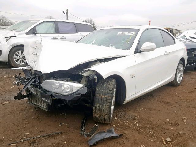 WBAKF9C52DE860233 - 2013 BMW 335 XI WHITE photo 2