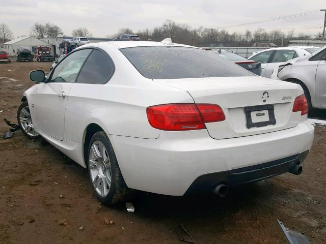 WBAKF9C52DE860233 - 2013 BMW 335 XI WHITE photo 3