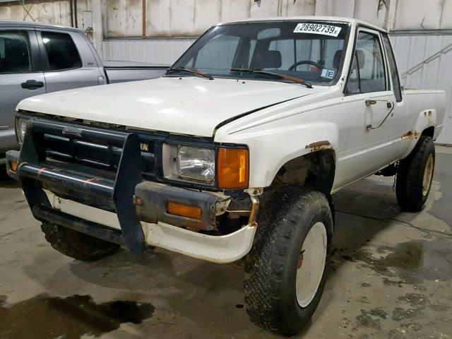 JT4RN67D7G5016987 - 1986 TOYOTA PICKUP XTR CREAM photo 2