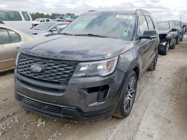 1FM5K8GT7JGB13494 - 2018 FORD EXPLORER SPORT  photo 2