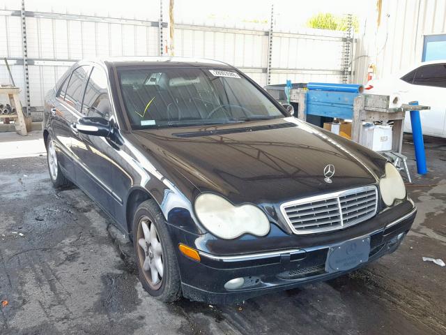 WDBRF61J53A486673 - 2003 MERCEDES-BENZ C 240 BLACK photo 1