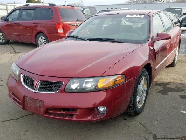 1G2HX54K134158033 - 2003 PONTIAC BONNEVILLE MAROON photo 2