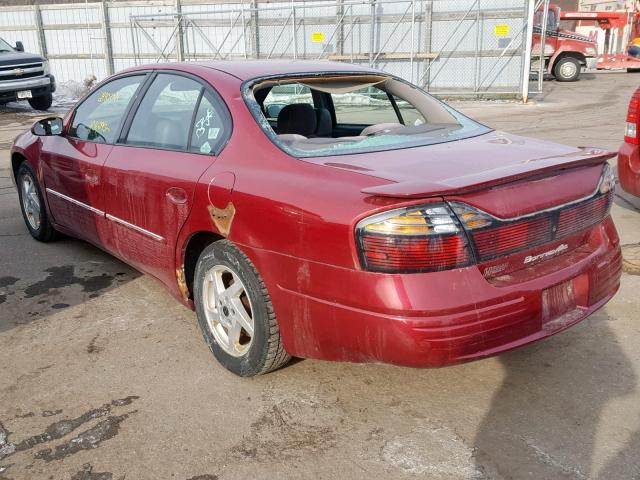 1G2HX54K134158033 - 2003 PONTIAC BONNEVILLE MAROON photo 3