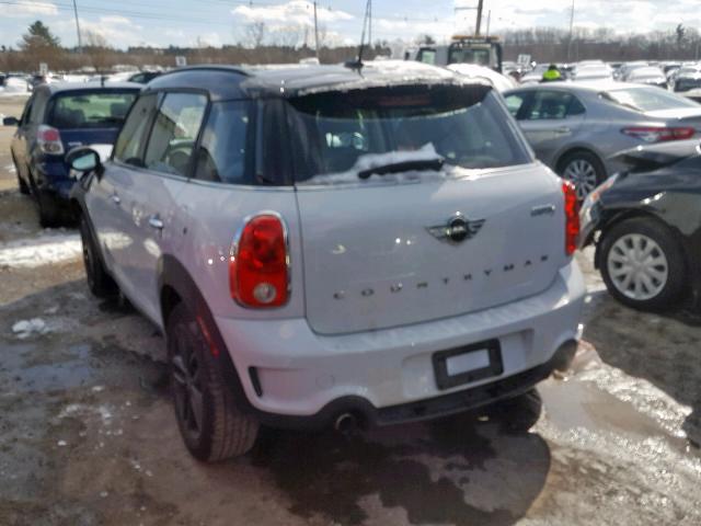 WMWZC5C53EWP36984 - 2014 MINI COOPER S C WHITE photo 3