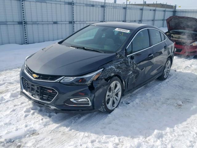 1G1BF5SM7H7162613 - 2017 CHEVROLET CRUZE PREM BLACK photo 2