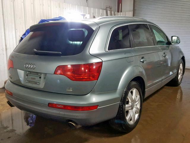 WA1BV94L27D019696 - 2007 AUDI Q7 4.2 QUA GREEN photo 4