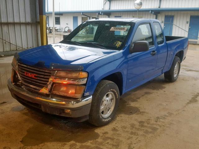 1GTCS199688174862 - 2008 GMC CANYON BLUE photo 2