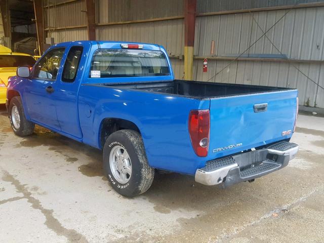 1GTCS199688174862 - 2008 GMC CANYON BLUE photo 3