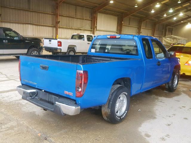 1GTCS199688174862 - 2008 GMC CANYON BLUE photo 4