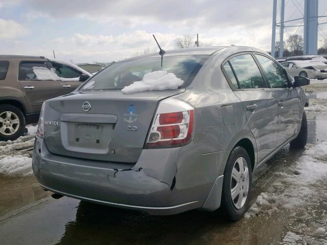 3N1AB61E08L708424 - 2008 NISSAN SENTRA 2.0 GRAY photo 4