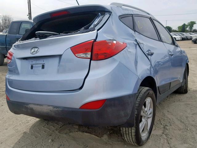 KM8JU3AC7AU110620 - 2010 HYUNDAI TUCSON GLS BLUE photo 4