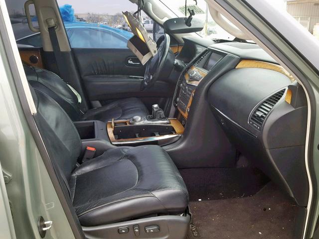 JN8AZ2NE5B9003067 - 2011 INFINITI QX56 GREEN photo 5