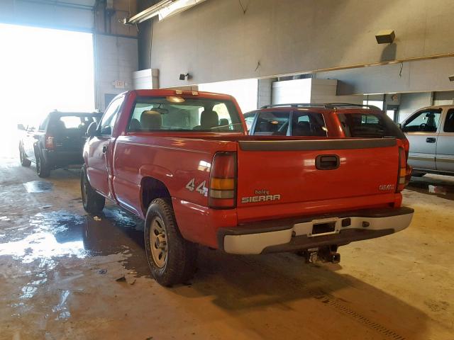 1GTEK14T35Z344760 - 2005 GMC NEW SIERRA RED photo 3