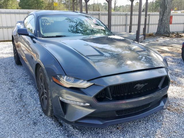 1FA6P8CF9J5178780 - 2018 FORD MUSTANG GT GRAY photo 1