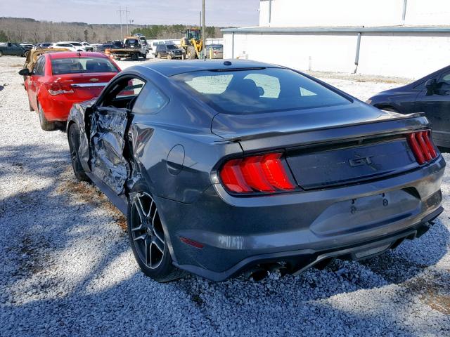 1FA6P8CF9J5178780 - 2018 FORD MUSTANG GT GRAY photo 3