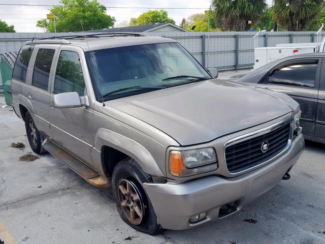 1GYEK13R5YR128543 - 2000 CADILLAC ESCALADE TAN photo 1