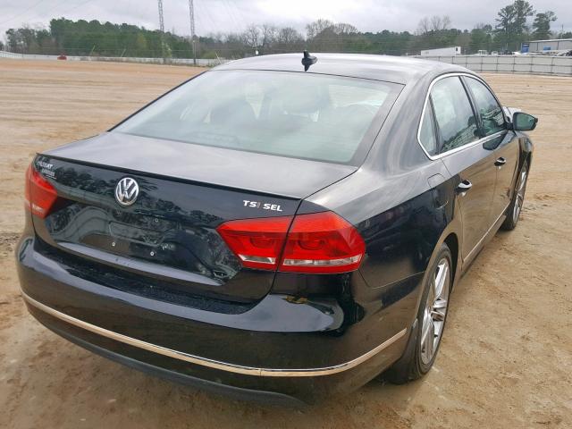 1VWCT7A37FC058360 - 2015 VOLKSWAGEN PASSAT SEL BLACK photo 4