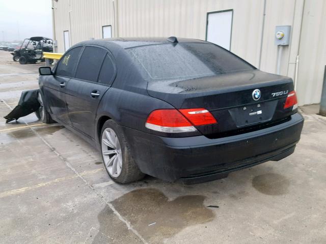 WBAHN83568DT86547 - 2008 BMW 750 LI BLUE photo 3