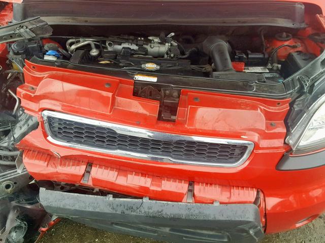 KNDJT2A24A7059584 - 2010 KIA SOUL !/+/S RED photo 7