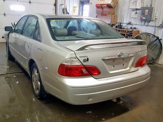 4T1BF28B33U305283 - 2003 TOYOTA AVALON SILVER photo 3