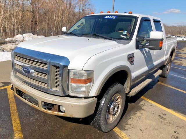 1FTWW31R38EA31569 - 2008 FORD F350 SRW S WHITE photo 2