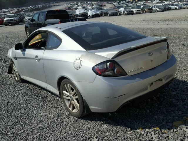 KMHHM66DX8U283205 - 2008 HYUNDAI TIBURON GS SILVER photo 3