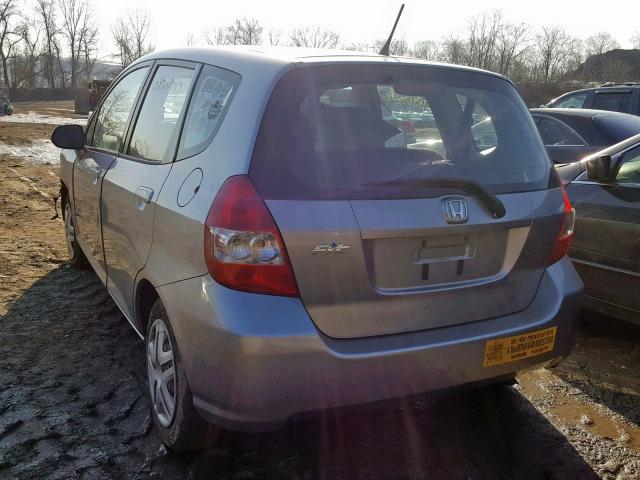 JHMGD38427S032845 - 2007 HONDA FIT SILVER photo 3