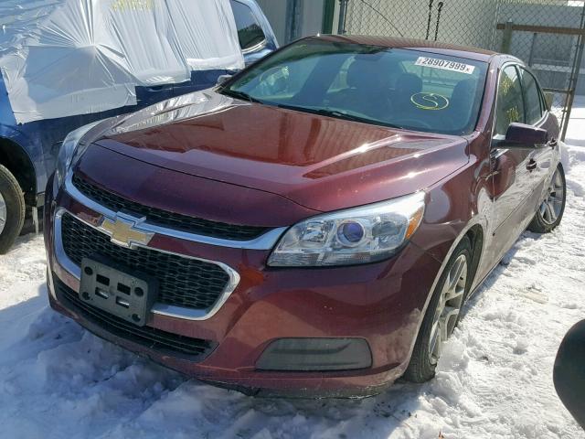 1G11C5SL2EF284910 - 2014 CHEVROLET MALIBU 1LT MAROON photo 2