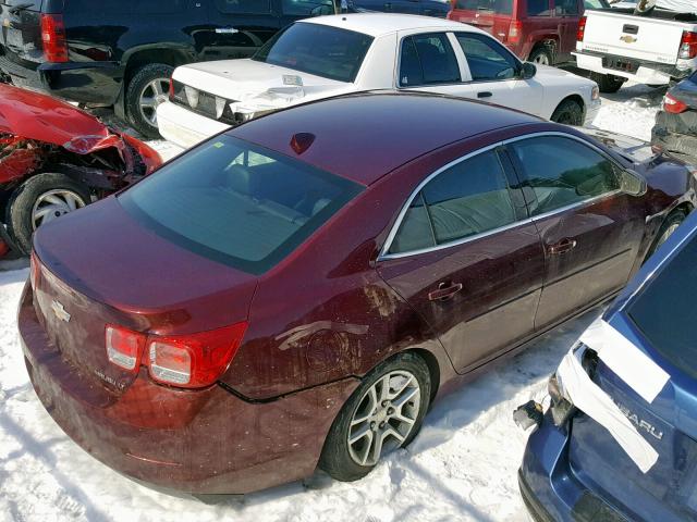 1G11C5SL2EF284910 - 2014 CHEVROLET MALIBU 1LT MAROON photo 4