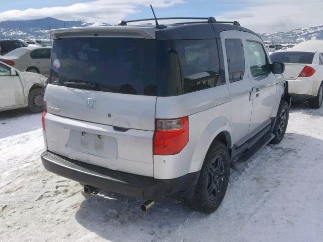 5J6YH28736L011617 - 2006 HONDA ELEMENT EX SILVER photo 4