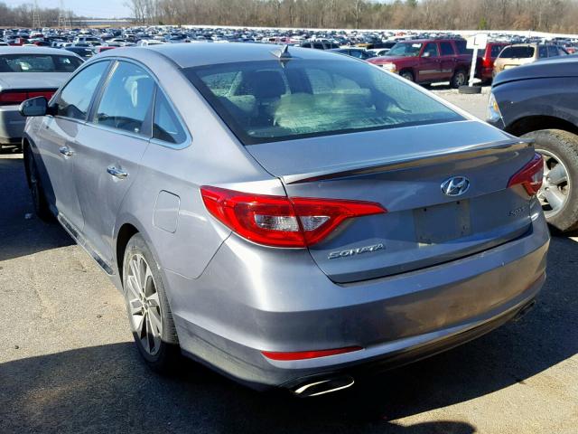 5NPE34AF9HH440482 - 2017 HYUNDAI SONATA SPO SILVER photo 3