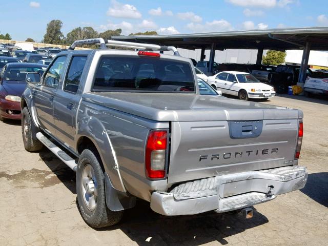 1N6ED27TX1C313138 - 2001 NISSAN FRONTIER C SILVER photo 3