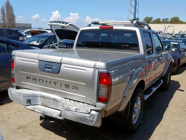 1N6ED27TX1C313138 - 2001 NISSAN FRONTIER C SILVER photo 4