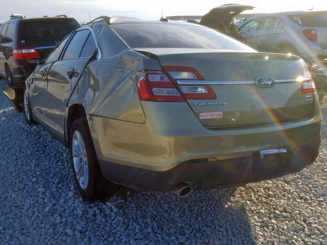 1FAHP2E87DG109972 - 2013 FORD TAURUS SEL GREEN photo 3